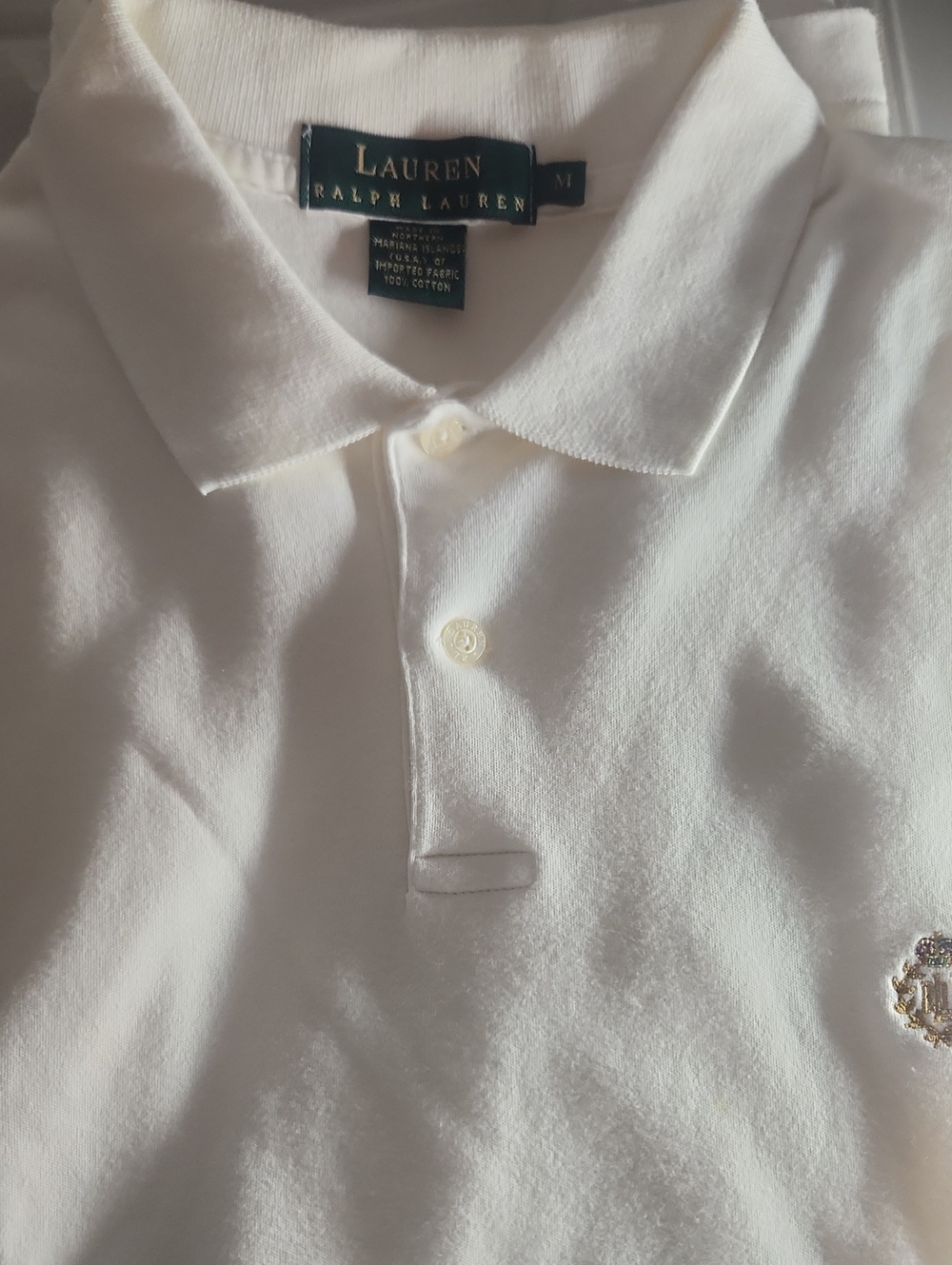 Lauren Ralph Lauren Kids White Polo with Embroidered Crest